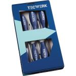 Schraubendrehersatz 6-tlg.Schlitz/PH 3K-Griff 6-Kant-Klinge/Ans.TECWERK