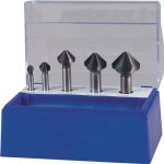 Kegelsenkersatz DIN 335C 90Grad 6,3-25mm HSS TiAlN 5-tlg.Ku.-Box TECWERK