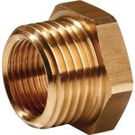 Reduziernippel MS AG G 1/2 Zoll IG G 3/8 Zoll SW 22mm TECWERK - VPE: 10