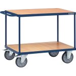 Tischwagen 2 Ladeflächen L1000xB600mm saphirblau Trgf.600kg TECWERK