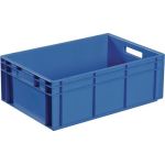 Transportbehälter L600xB400xH170mm blau PP Durchfassgr.Seitenw.geschl.TECWERK