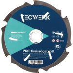 Handkreissägeblatt AD 190mm Z.6 PKD Schnitt-B.2,2mm TECWERK