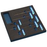 Werkzeugmodul 8-tlg.2/3-Modul Schlüsswelweiten 2-10mm TECWERK