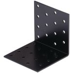 Lochplattenwinkel ETA-08/0165 H80xB80xS2,5mm STA roh,verzinkt,schwarz ku.-besch.
