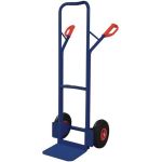 Stapelkarre H.1300mm Schaufel-L250xB320mm Luft-Bereifung Trgf.300kg blau TECWERK