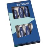 Schraubendrehersatz 6-tlg.TORX® Mehrkomponentengriffe Rundkl.TECWERK