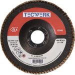 Fächerscheibe D.125mm K.60 kon.Alu.SCg TECWERK - VPE: 10