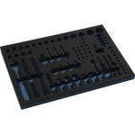 Werkzeugmodul Leereinlage 3/3-Modul 2000 871 254 71-tlg.TECWERK