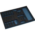 Werkzeugmodul Leereinlage 3/3-Modul 2000 871 256 37-tlg.TECWERK