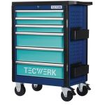 Werkzeugwagen PLUS 2.0 B760xT465xH1030mm 500kg 6Schubl.unbest.Stahlbl.TECWERK