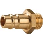 Stecknippel MS blk Stecker DN 7,2 AG G 1/2 Zoll TECWERK - VPE: 10