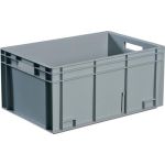 Transportbehälter L600xB400xH150mm grau PP Durchfassgr.Seitenw.geschl.TECWERK