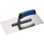 Glättekelle L.280mm B.130mm Zahn 4x4 VA S.0,7mm TECWERK