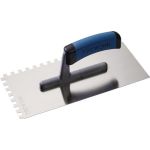 Glättekelle L.280mm B.130mm Zahn 8x8 VA S.0,7mm TECWERK