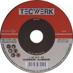 Schruppscheibe D125xS6mm gekr.Alu.Bohr.22,23mm TECWERK - VPE: 10