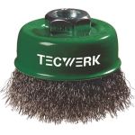 Topfbürste D.80mm Drahtstärke 0,3mm VA 8500min-¹ TECWERK