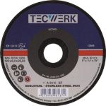 Schruppscheibe INOX D125xS6mm gekr.INOX Bohr.22,23mm TECWERK - VPE: 10
