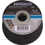 Schleiftopf A24Q 110/100mm STA u.Stahlguss 24 Bohr.22,23mm TECWERK