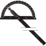 Winkelmesser Gradbogen-D.80mm Schenkel-L.120mm TECWERK