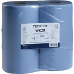 Putztuch WK 20 L.ca.360 mmxB.ca.380mm blau 2-lagig,volumengeprägt TECWERK - VPE: 2