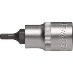 Steckschlüsseleinsatz 1/2 Zoll Innen-6-kant SW 4mm L.55mm TECWERK