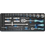 Steckschlüsselsatz 55-tlg.1/4+1/2 Zoll SW 4-32mm Z.72/72 6KT TECWERK