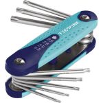Schraubendrehersatz 8-tlg.Handklapphalter T9-T40 S2-Stahl TECWERK