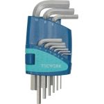 Sechskantwinkelschraubendrehersatz 9-tlg.Ku.-Halter SW 1,5-10mm kurz TECWERK