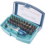 Bitsortiment Torsión 32-tlg.Schlitz/PH/PZD/TX/TX-BO/6Kt.Torsionsbits TECWERK