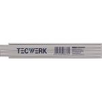 Gliedermaßstab L.2m mm/cm EG III Ku.weiß TECWERK