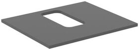 IDS Waschtischplatte i.life B mitt Auss f Wand-WT 602x507x18mm qua ma IDEAL STANDARD