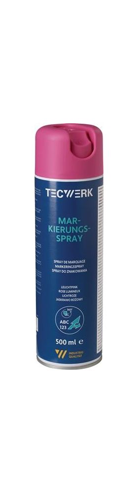 Markierungsspray leuchtpink 500ml Spraydose TECWERK