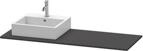 Duravit Konsole XSQUARE 16x1400x550mm m Auss li gra supermatt