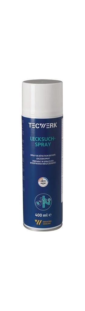 Lecksuchspray farblos DVGW 400ml Spraydose TECWERK