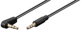 Audio Verbindungskabel AUX, 3,5 mm stereo 3-pol., slim, CU, abgewinkelt, 3m- VPE: 1