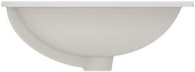 IDS Einbauwaschtisch CONNECT rund, ohne Hahnloch 480mm weiß IDEAL STANDARD