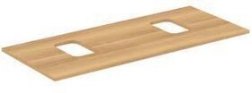 IDS Waschtischplatte i.life B 2 Auss f 2 Schal 1202x507x18mm Ei na IDEAL STANDARD