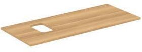 IDS Waschtischplatte i.life B Auss li f Sch. 1202x507x18mm Eiche Natur IDEAL STANDARD