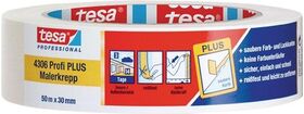 Malerkreppband 4306 Profi PLUS leicht gekreppt hellbeige L.50m B.30mm Rl.TESA - VPE: 10