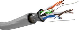 CAT 5e Netzwerkkabel, F/UTP, grau, 100m- VPE: 1