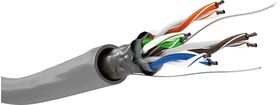 CAT 5e Netzwerkkabel, U/UTP, grau, 305m- VPE: 1