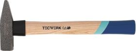 Schlosserhammer 200g Stiel-L.280mm Hickory m.Nylonschutzhülse TECWERK