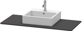 Duravit Konsole XSQUARE m Auschnitt 16x800x550mm gra supermatt