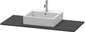 Duravit Konsole XSQUARE m Auschnitt 16x1200x550mm gra supermatt