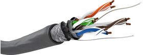 CAT 5e Netzwerkkabel, SF/UTP, grau, 100m- VPE: 1