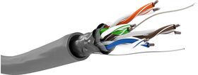 CAT 5e Netzwerkkabel, F/UTP, grau, 100m- VPE: 1