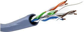 CAT 6A Netzwerkkabel, U/UTP, blau, 50m- VPE: 1