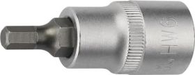Steckschlüsseleinsatz 1/2 Zoll Innen-6-kant SW 14mm L.55mm TECWERK