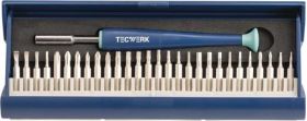 Feinmechanikerbitset 29tlg.m.Wechselbits in Ku.-Kass.TECWERK