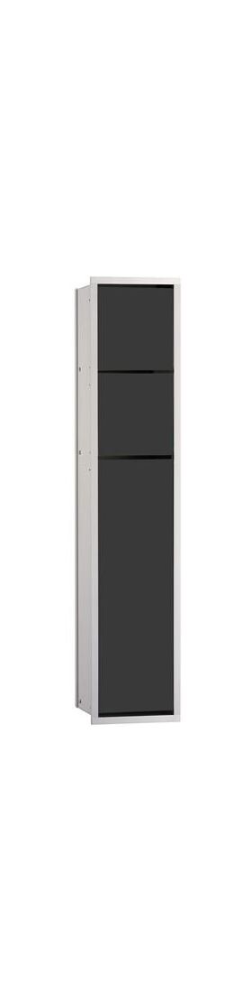 Emco WC-Modul ASIS 150 Unterputz, 809x168mm aluminium/schwarz EMCO